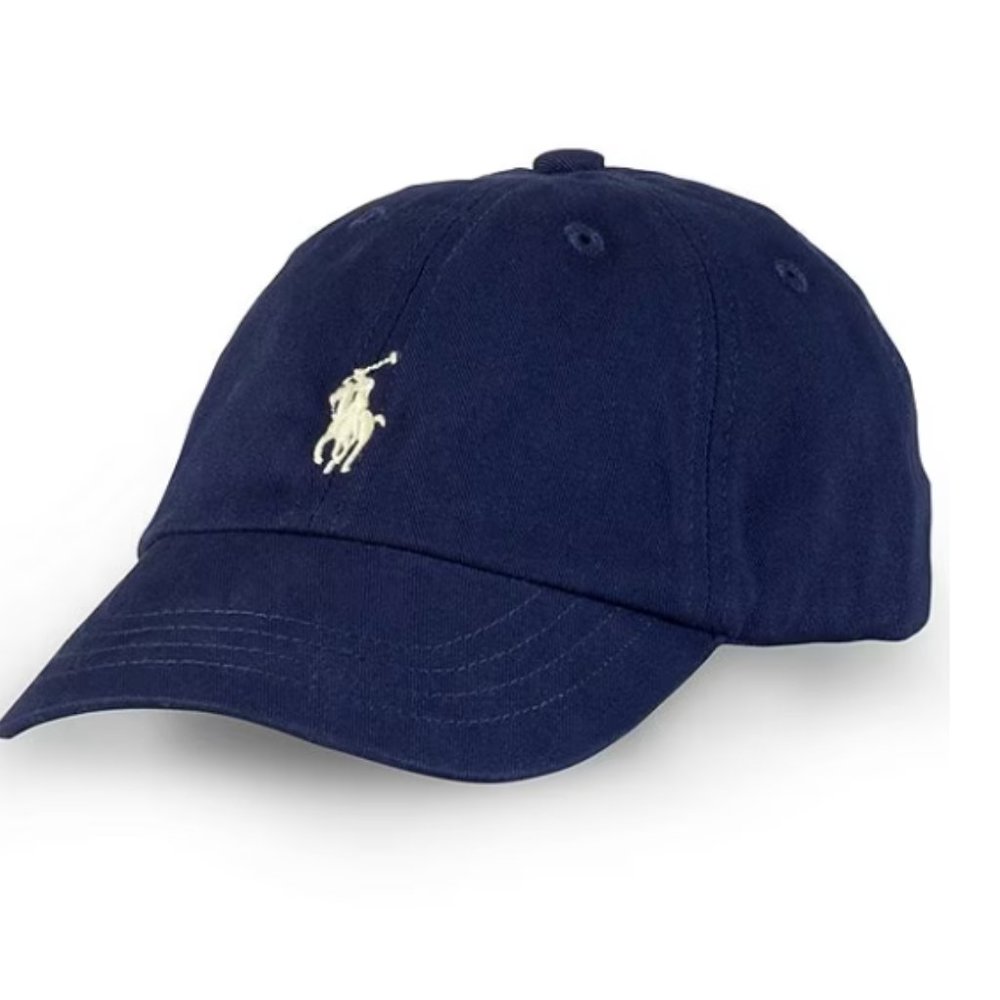 *EUC* RALPH LAUREN Cotton Chino Baseball Cap - navy (BABY)